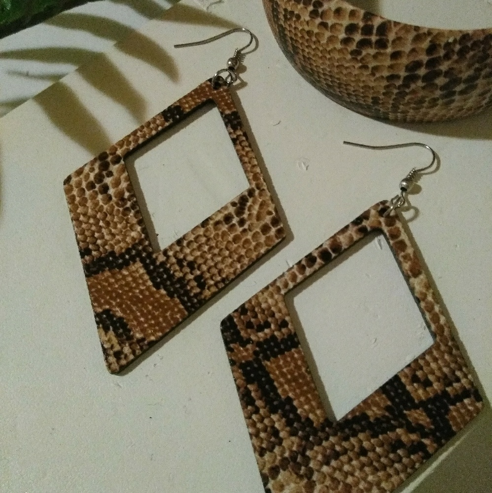 Earrings and Matching Bracelet